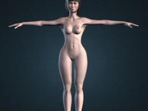dancer woman rigged and animated 3D Model