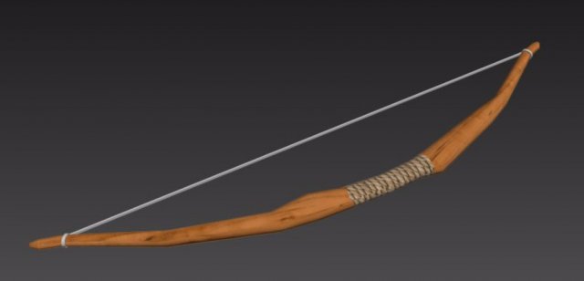 bow 3D Модель .c4d .max .obj .3ds .fbx .stl .blend 