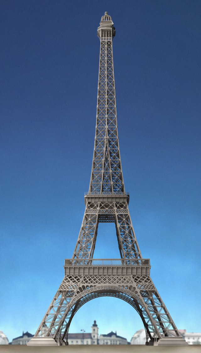 eiffel tower Modèle 3D .c4d .max .obj .3ds .fbx .stl .blend 