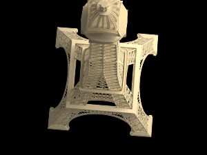 eiffel tower 3D Model
