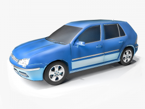 volkswagen golf 3Dモデル