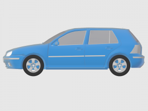 volkswagen golf 3D 모델