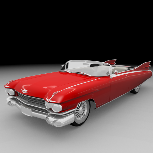 cadillac eldorado biarritz 1959 Modèle 3D .c4d .max .obj .3ds .fbx .stl .blend 
