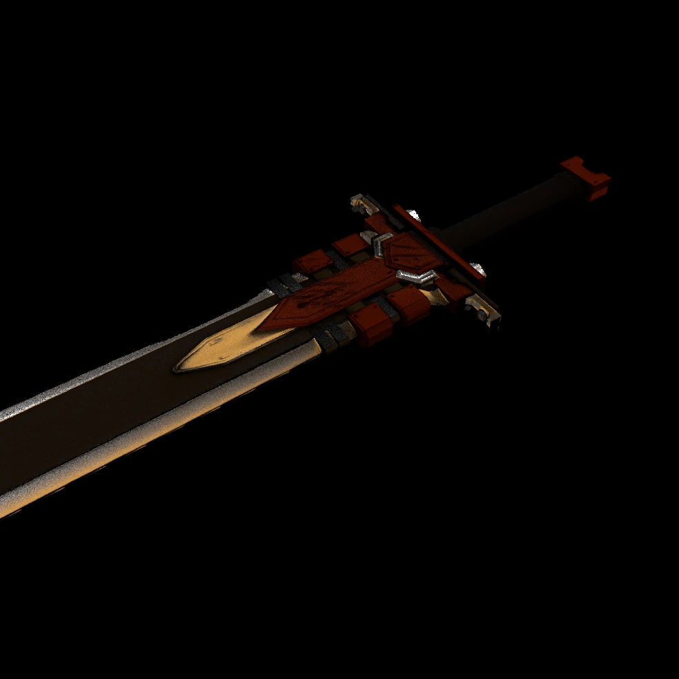 makeshift sword 3D Model .c4d .max .obj .3ds .fbx .stl .blend 