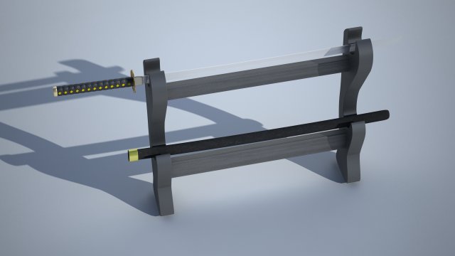 katana 3D Model .c4d .max .obj .3ds .fbx .stl .blend 