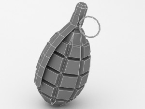 grenade low poly 3Dモデル
