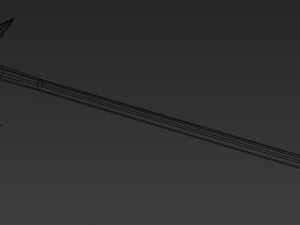 low poly battle axe 3Dモデル