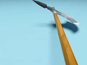 low poly battle axe 3Dモデル