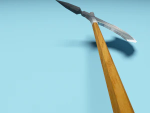 low poly battle axe 3D Model