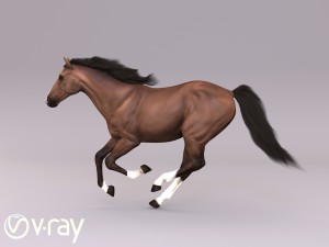 the horse in three positions 3D Модель