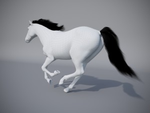 the horse in three positions 3D Модель