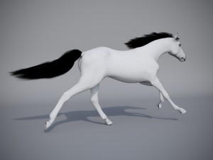 the horse in three positions 3D Модель