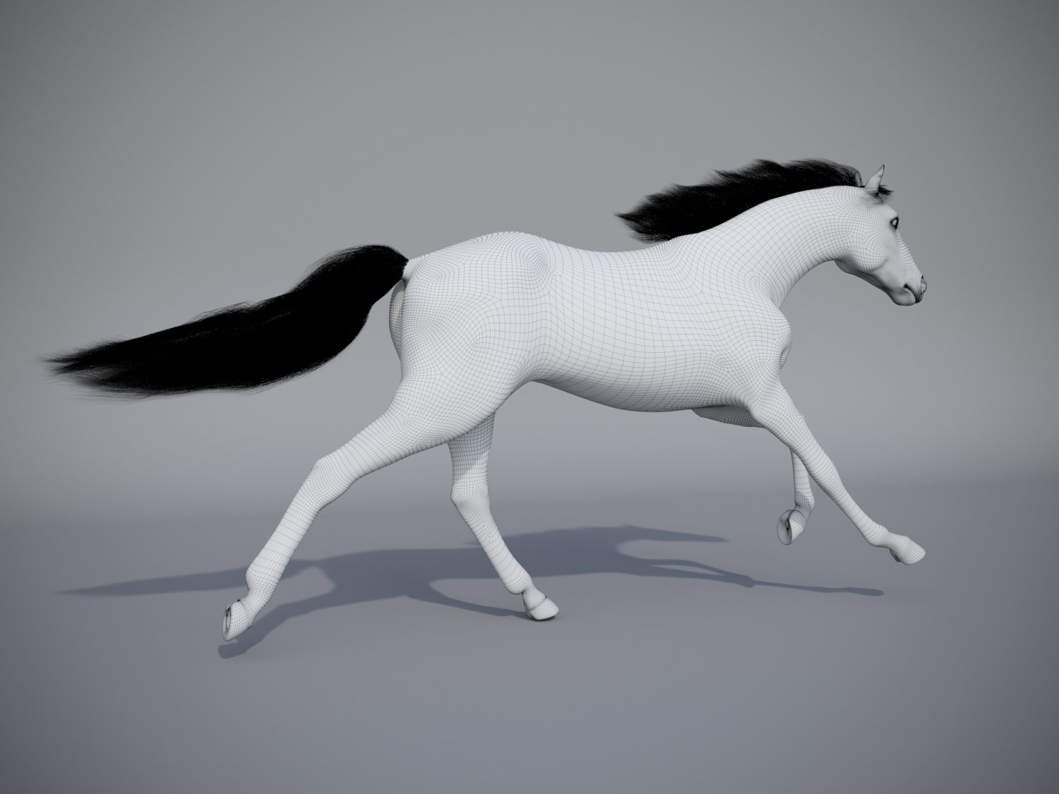 The Horse In Three Positions 3D Модель In Лошадь 3DExport