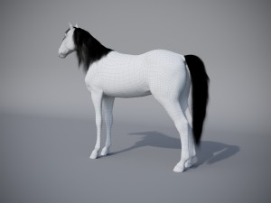 the horse in three positions 3D Модель