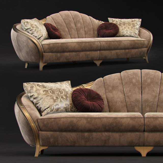 sofa goldconfort paradise 3D Model .c4d .max .obj .3ds .fbx .stl .blend 