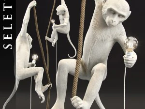monkey lamp by seletti 3D Modell