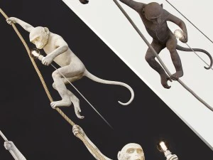 monkey lamp by seletti 3D Model