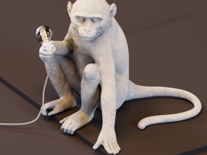 the monkey lamp sitting version Modelo 3D