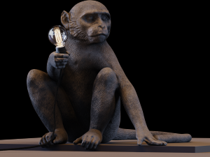 the monkey lamp sitting version Modelo 3D