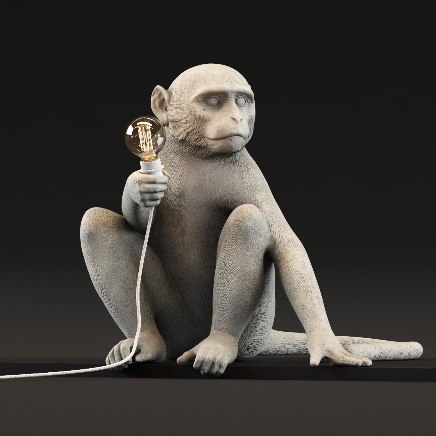 The Monkey Lamp Sitting Version Model 3D in Table Lamps