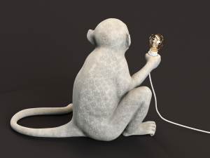 the monkey lamp sitting version Modelo 3D