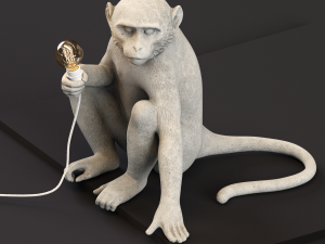 the monkey lamp sitting version Modelo 3D