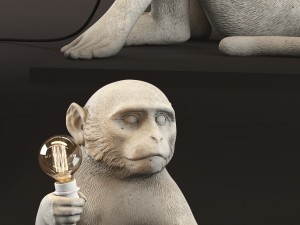 the monkey lamp sitting version Modelo 3D