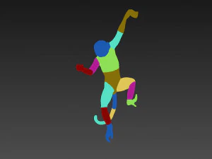 the monkey lamp hanging left version 3D Model