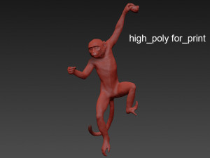 the monkey lamp hanging left version Modelo 3D