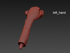 the monkey lamp hanging left version Modelo 3D