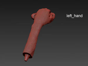 the monkey lamp hanging left version 3D Model