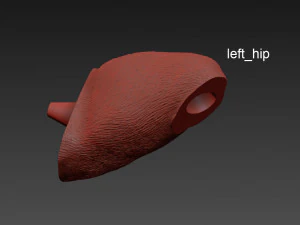 the monkey lamp hanging left version 3D Model