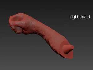 the monkey lamp hanging left version 3D Model