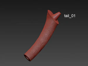 the monkey lamp hanging left version 3D Model