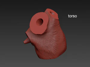 the monkey lamp hanging left version 3D Model