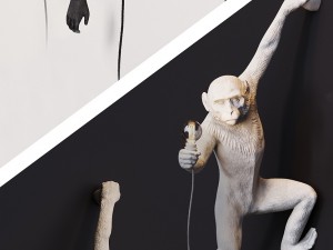 the monkey lamp hanging left version Modelo 3D