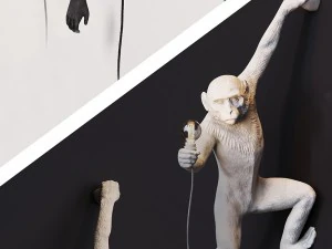 the monkey lamp hanging left version 3D Model