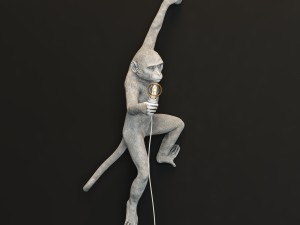 the monkey lamp hanging left version Modelo 3D