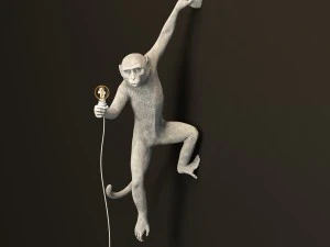 the monkey lamp hanging left version 3D Model