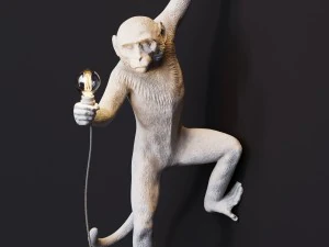 the monkey lamp hanging left version 3D Model
