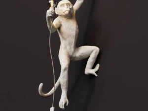 the monkey lamp hanging left version 3D Model