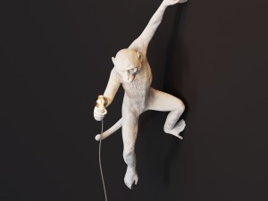 the monkey lamp hanging left version Modelo 3D