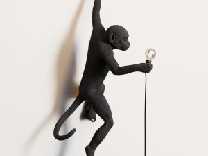 the monkey lamp hanging left version 3D Model