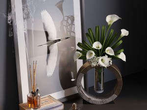 decor set calla 3D Model