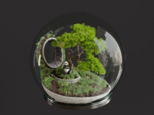 florarium bonsai 3D Модель