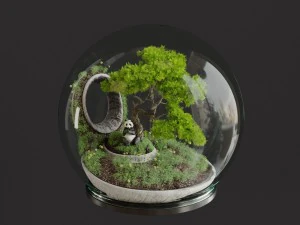 florarium bonsai 3D Model