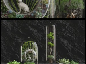 florarium Modello 3D