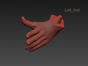 the monkey lamp hanging right version low and high poly vr - ar - low-poly Modelo 3D