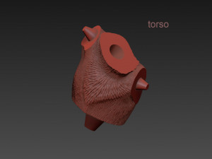 the monkey lamp hanging right version low and high poly vr - ar - low-poly Modelo 3D
