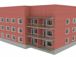 house of soviet times Modello 3D